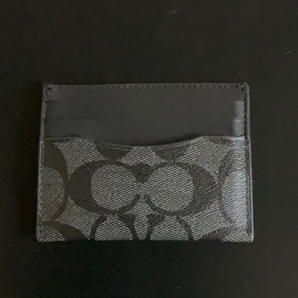 Black Signature Coach Card Holder